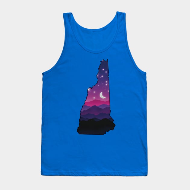 New Hampshire mountains at night Tank Top by LM Designs by DS